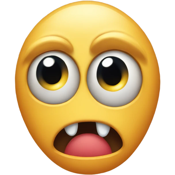 a one eye monster sad and crying emoji