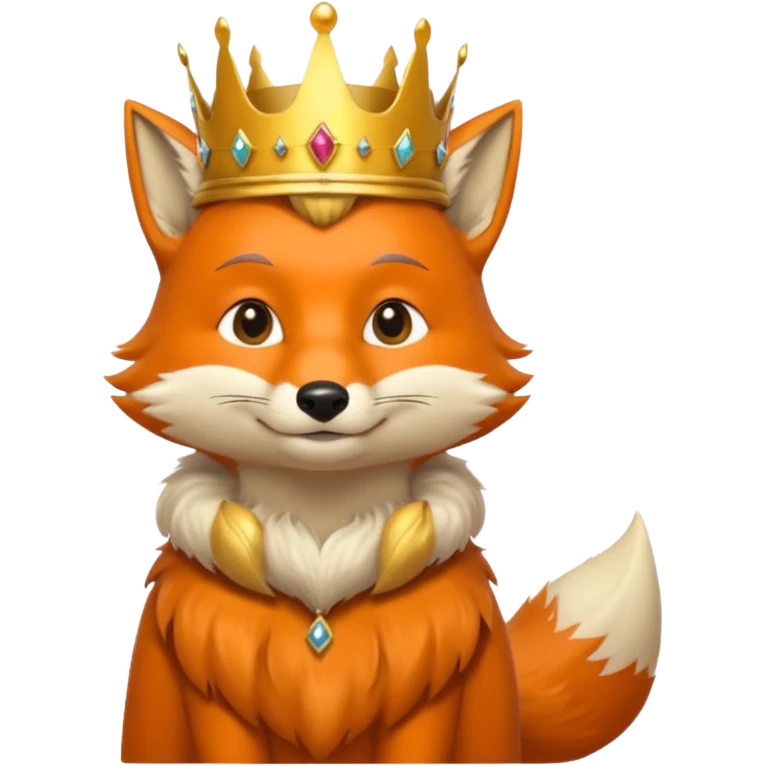 king fox emoji