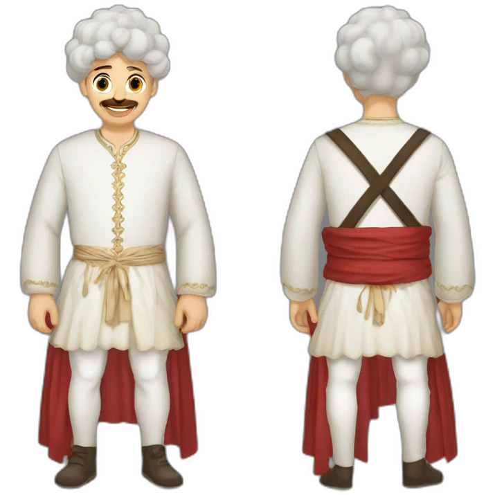 Georgian man with khinkali emoji