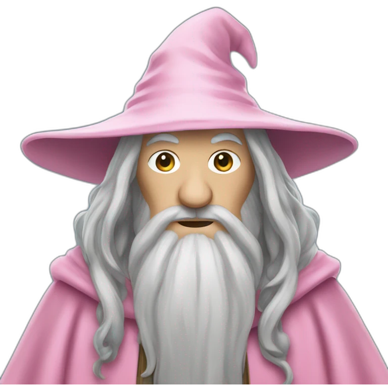 gandalf with pink robes emoji