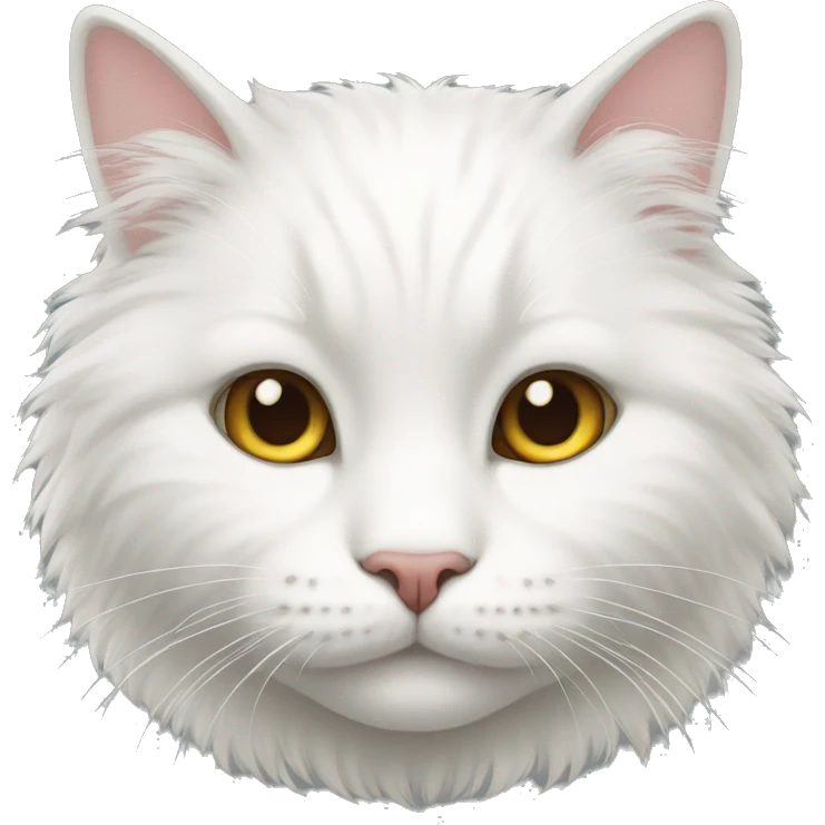 furry white cat emoji