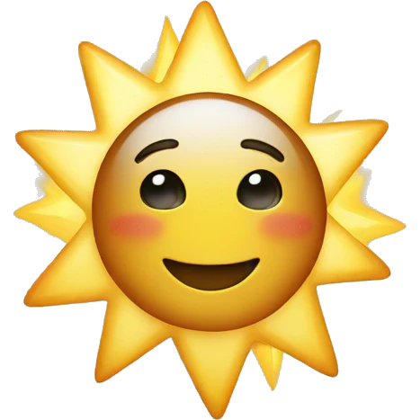 Star with sun emoji
