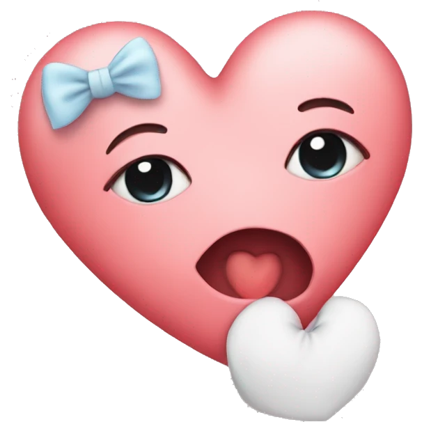 Heart with miss you  emoji