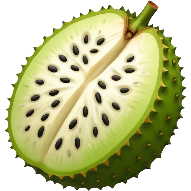 Soursop slice emoji