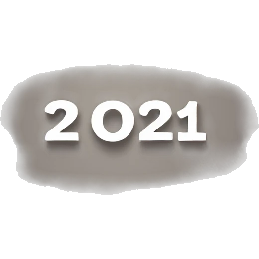 Lettering "2021" emoji
