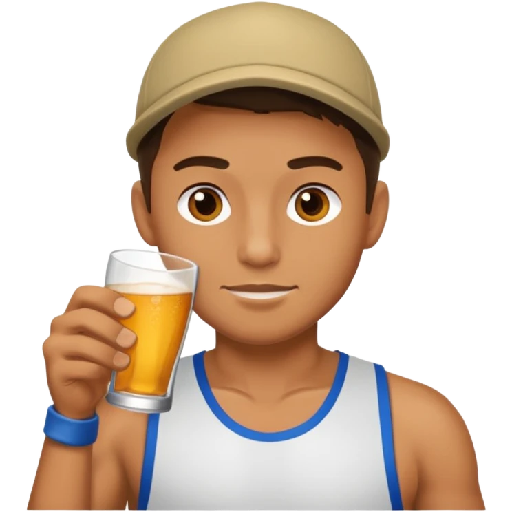 sportman drink emoji