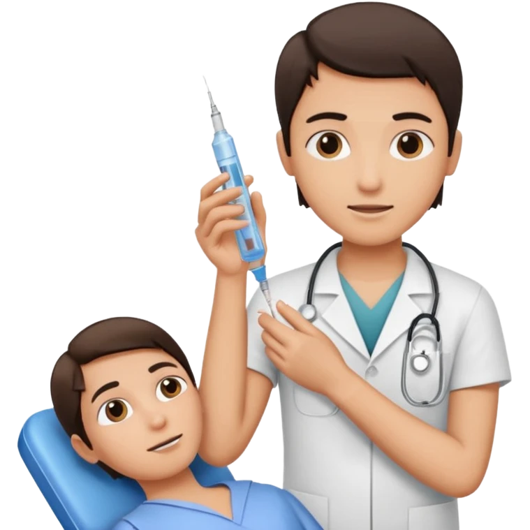 getting syringe shot emoji