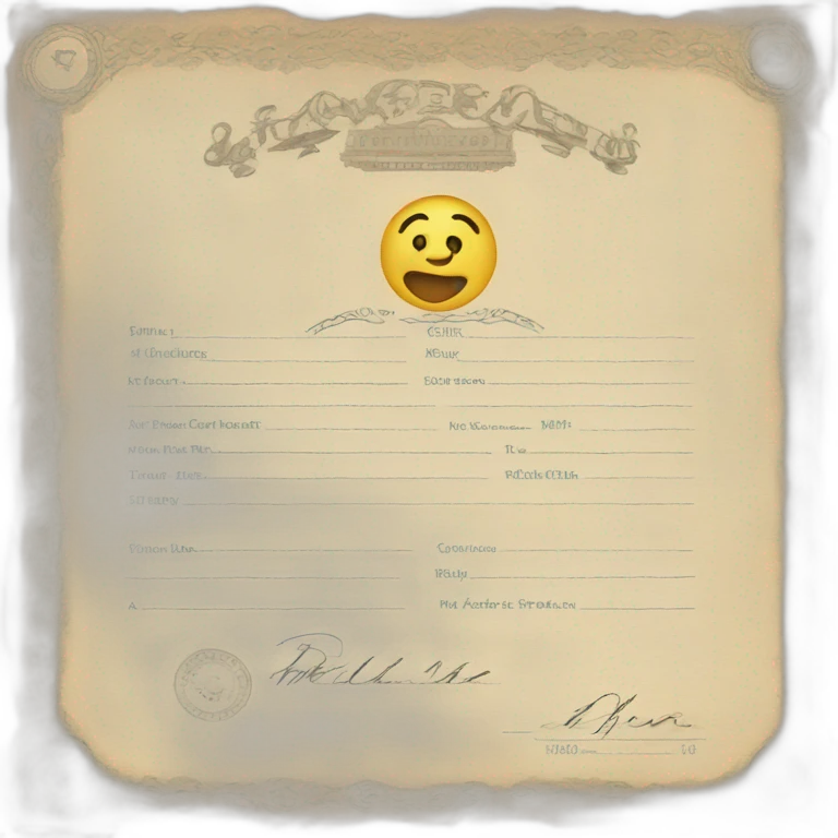 birth certificate emoji