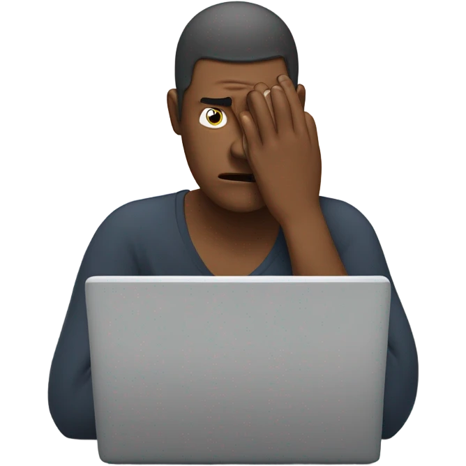 Email numbers stressing me out  emoji