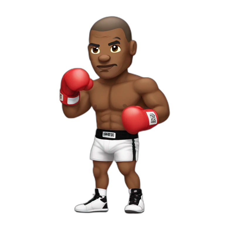 Mike Tyson who is boxing emoji