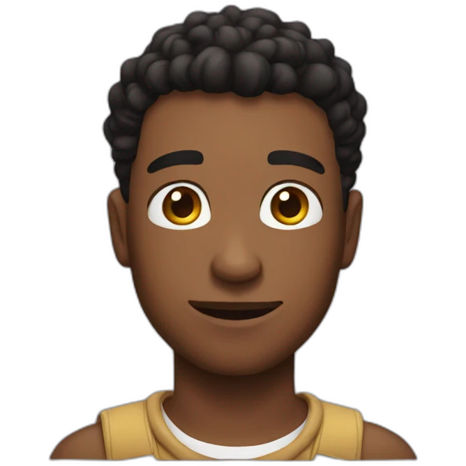 Cute guy emoji