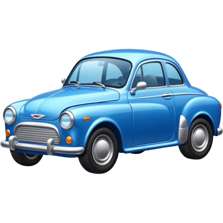 
blue car emoji