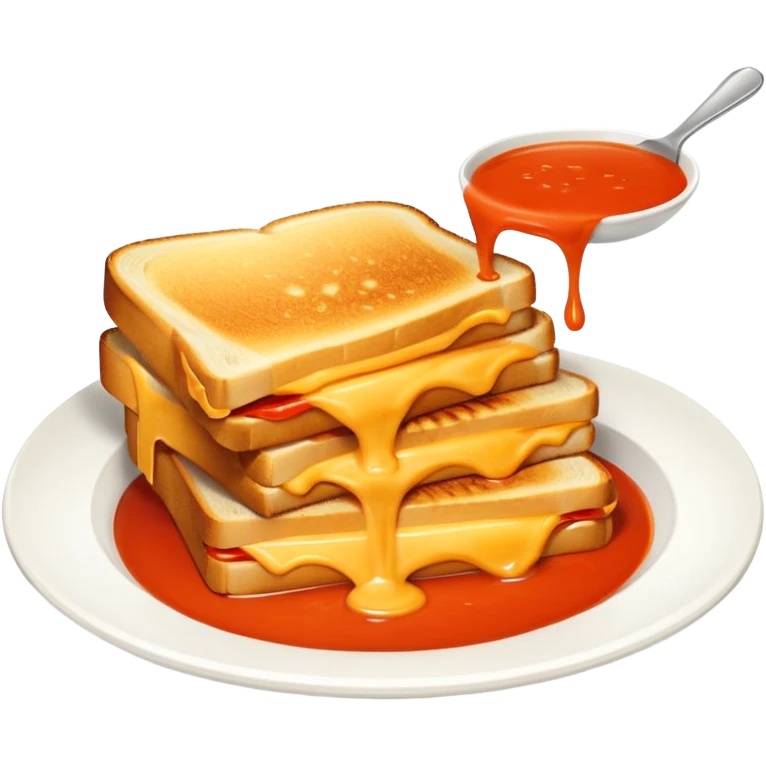 grilled cheese and tomato soup emoji