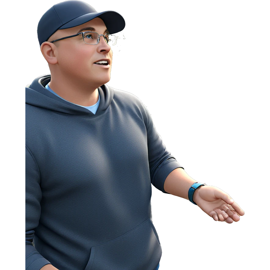 boy in nature with hat emoji