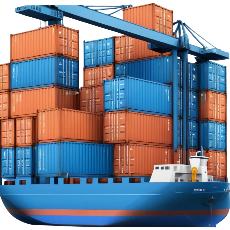 seaport with containers emoji