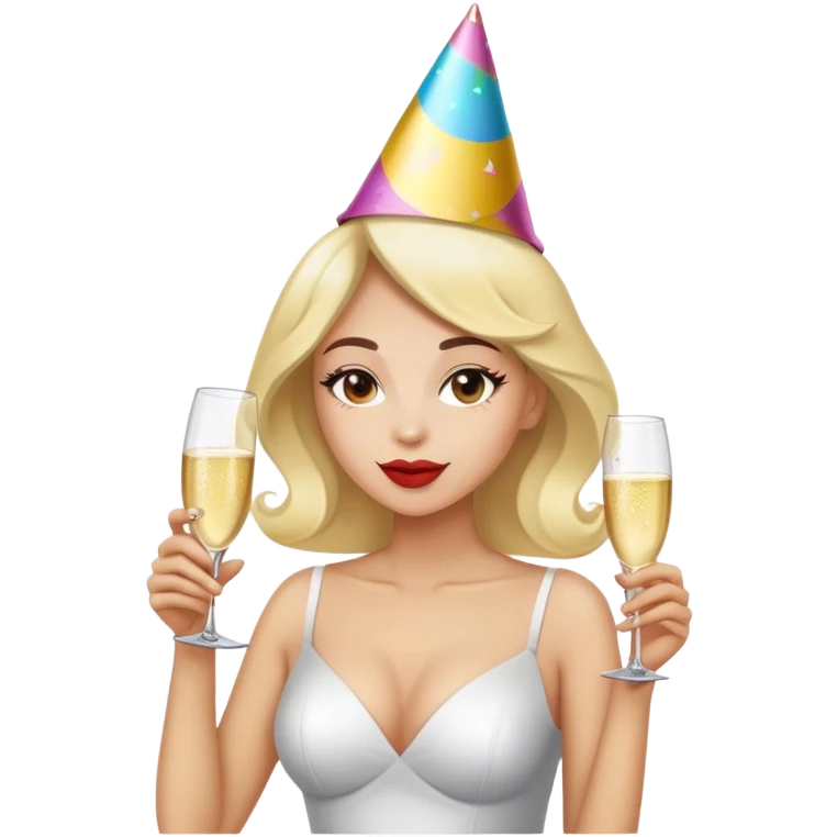Princesse qui fait la fête  emoji