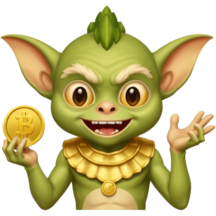 excited greedy gremlin emoji
