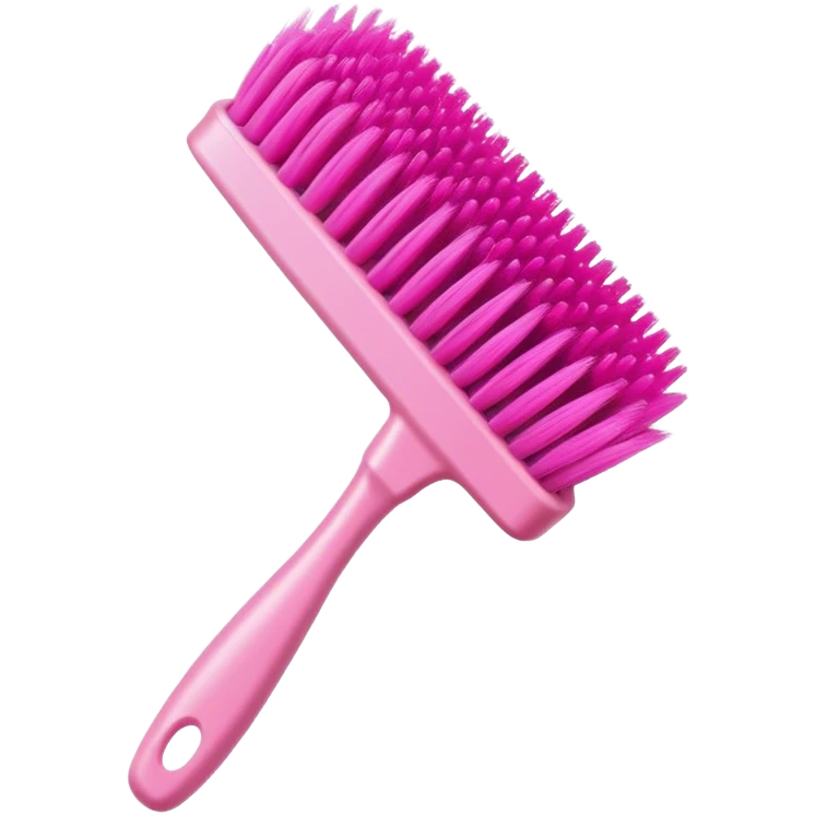 hair brush pink emoji
