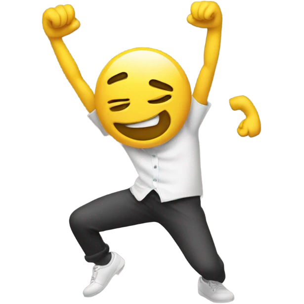 Emoji hitting nae nae emoji