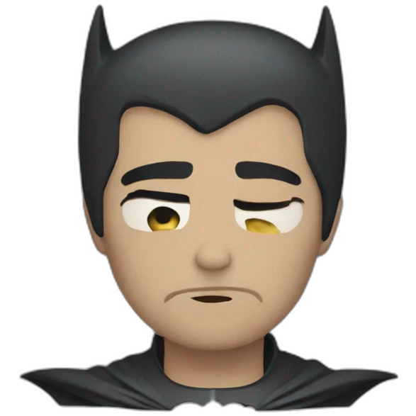 Batman sad emoji