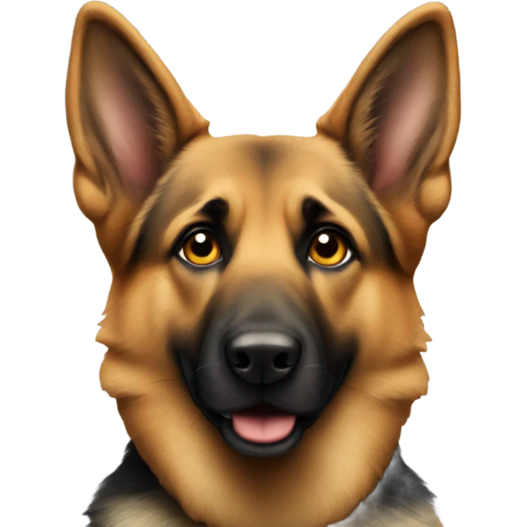 Smart German shepherd emoji