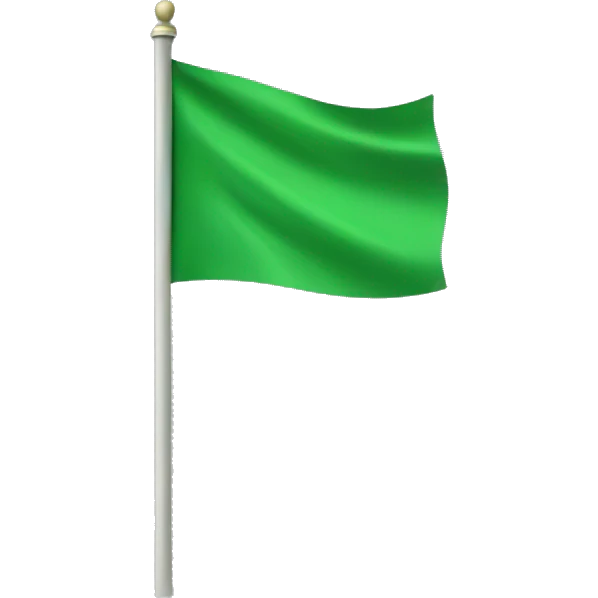 Green flag emoji