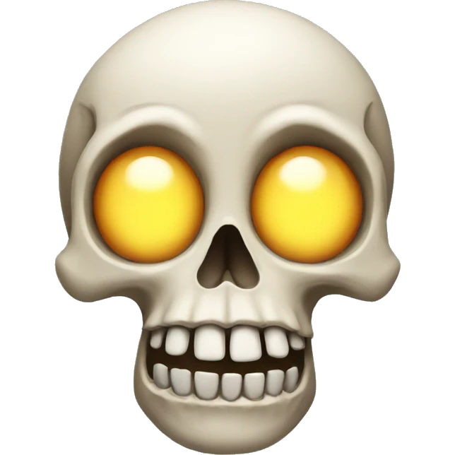 Skull surprised emoji