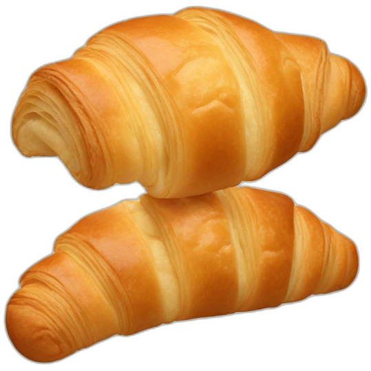 nibbling croissant emoji