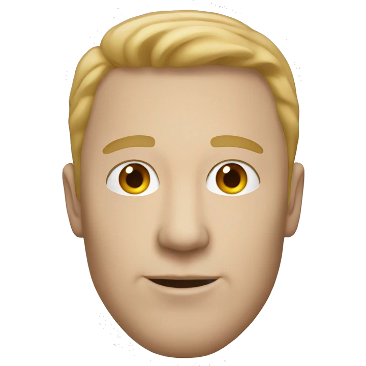 White man white contour emoji