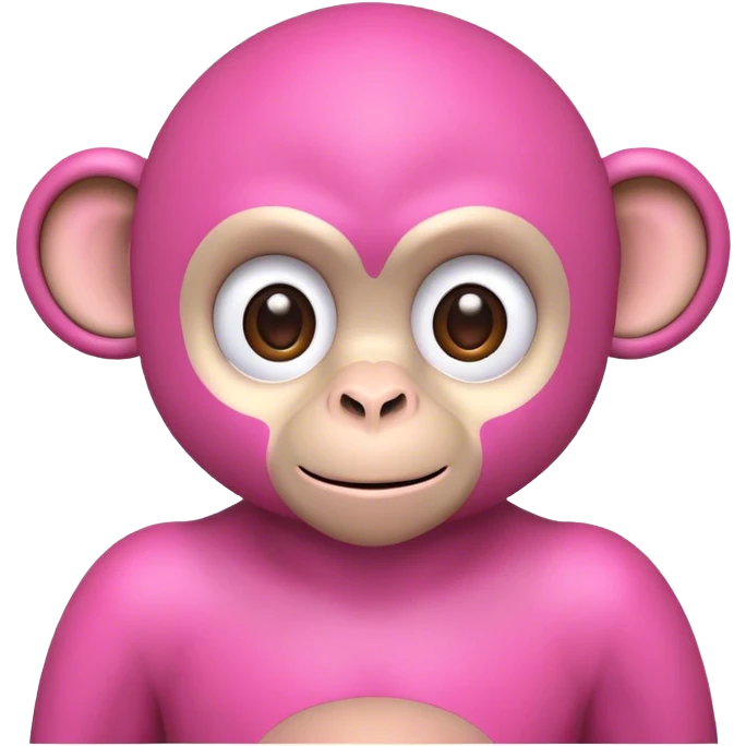 pink monkey emoji