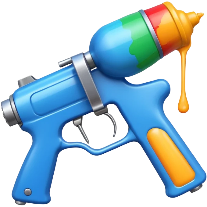 spraying paint gun emoji