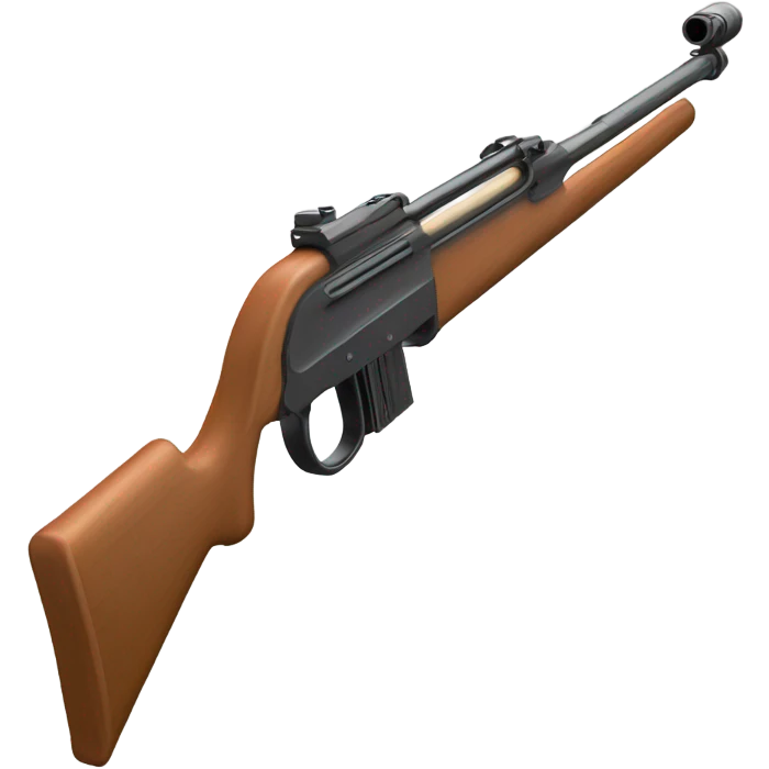 Cool peanut shooting rifle emoji