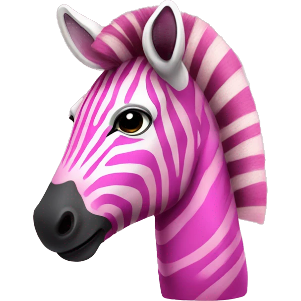 pink zebra  emoji