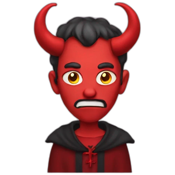 sad Satan emoji