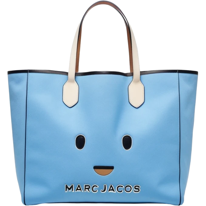 Marc Jacobs
Sky Blue The Large Tote Bag, with marc jacobs logo print on front emoji