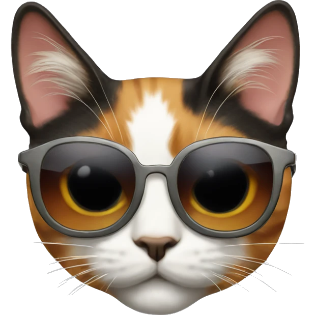 calico Cat with sunglasses emoji