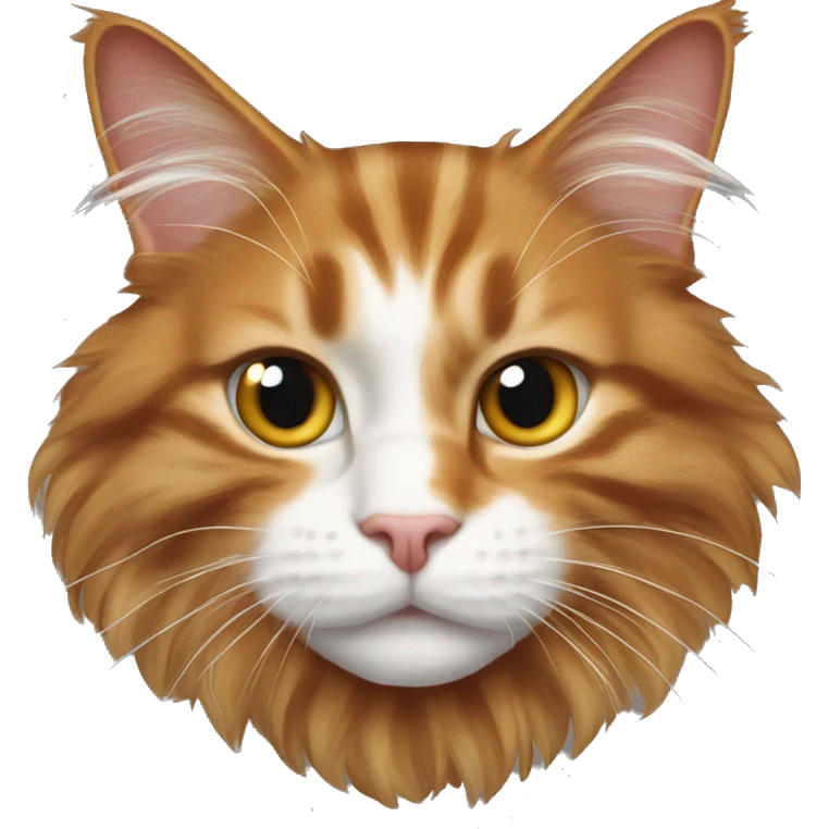 Ginger Maine coon cat  emoji