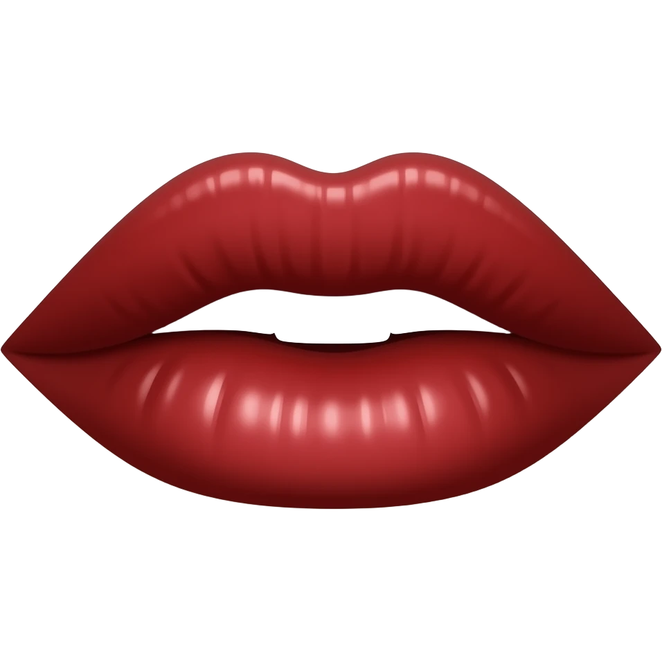 red lips emoji