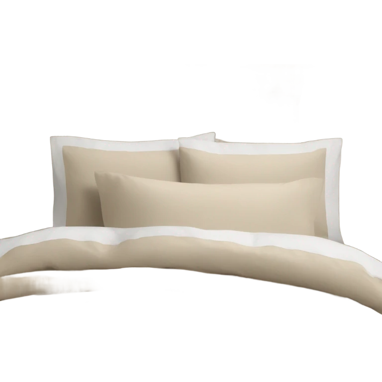 Luxury beige bedding  emoji