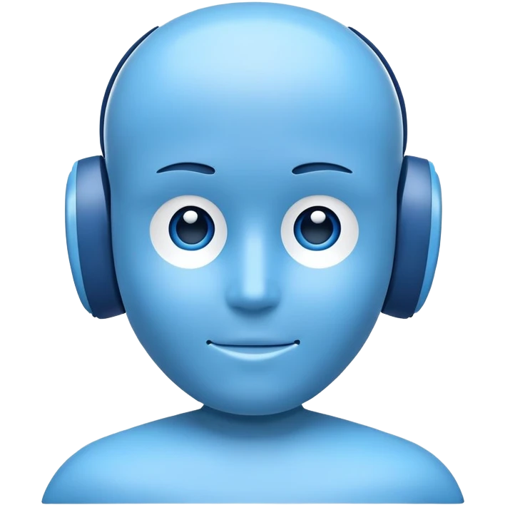 blue test dummy emoji