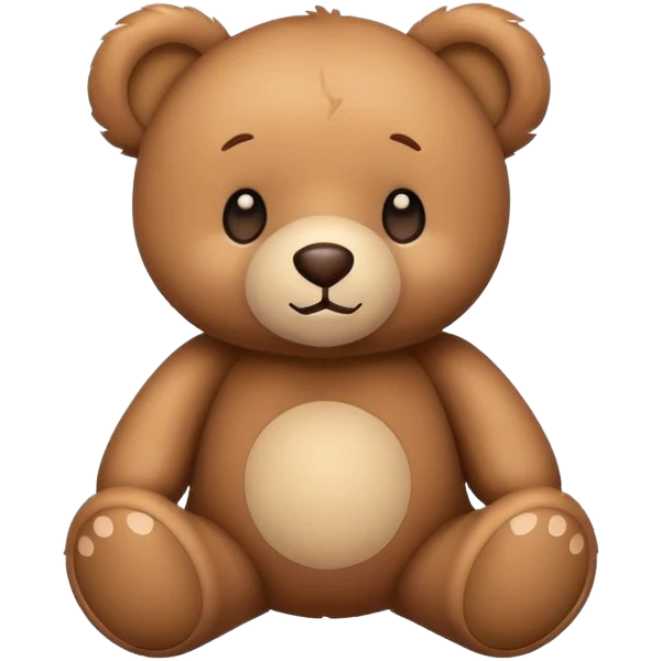 Cute teddy bear emoji