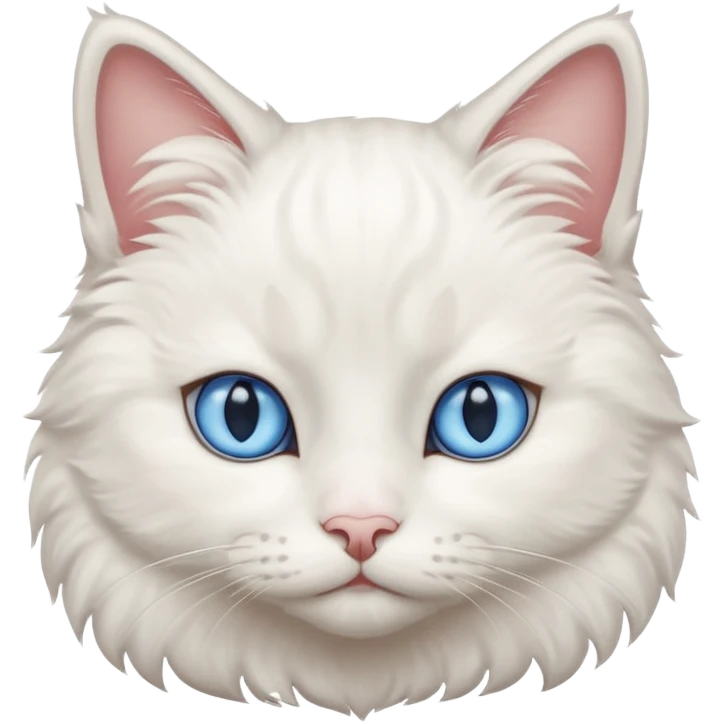 a white cat emoji