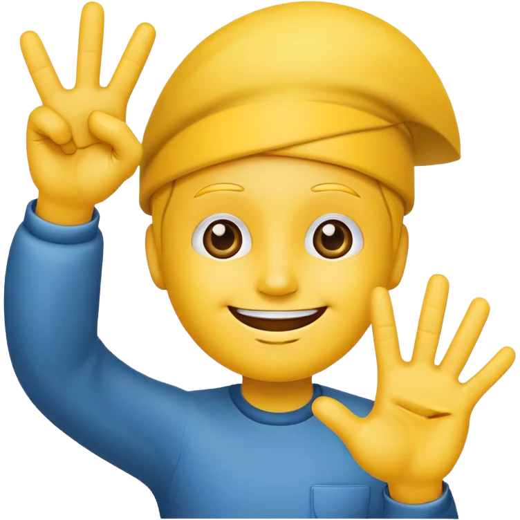 three-finger salute as emoji emoji