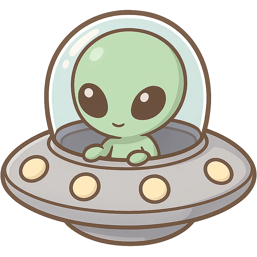 一个外星人飞碟 emoji