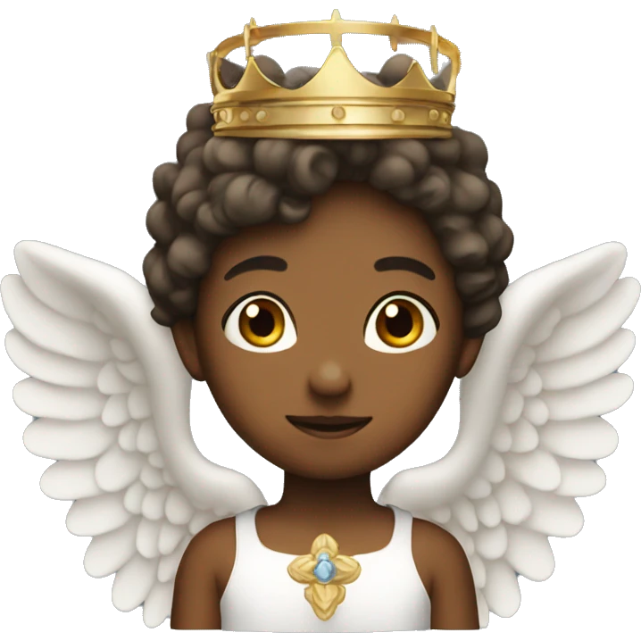 Angel with crown emoji
