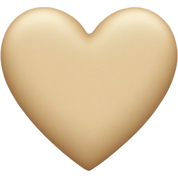 heart color beige emoji