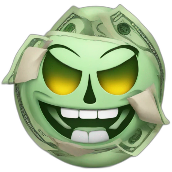 evil money emoji