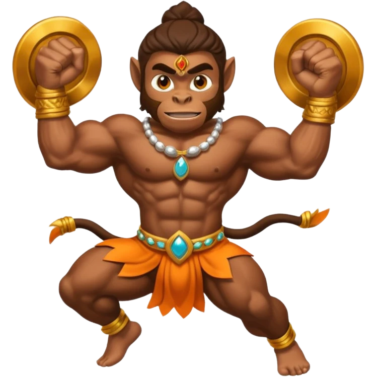 Flying hanuman without feather emoji