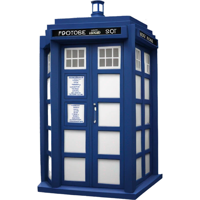 doctor who tardis emoji