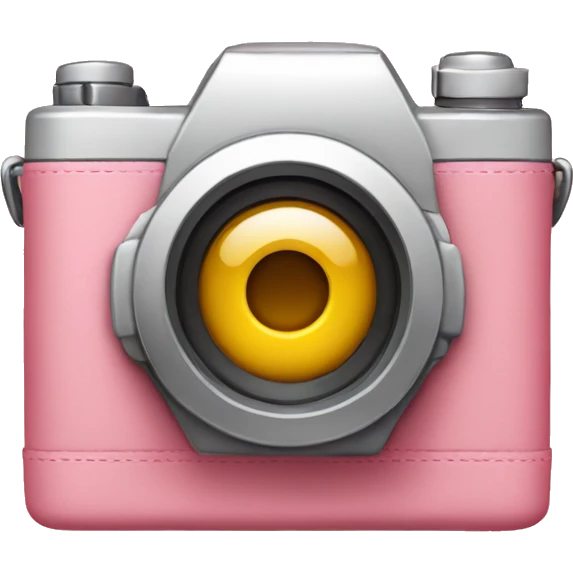 Appareil photo rose emoji